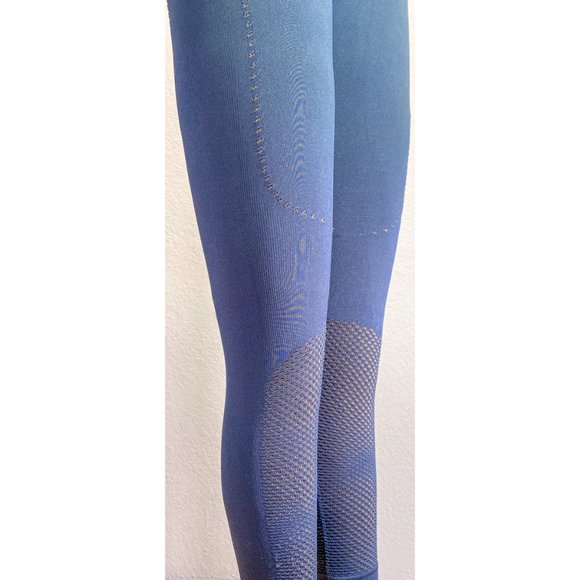 NWOT Joy Lab Seamless Blue High Waisted Lace Detail Ribbed Activewear Leggings M - Picture 5 of 7